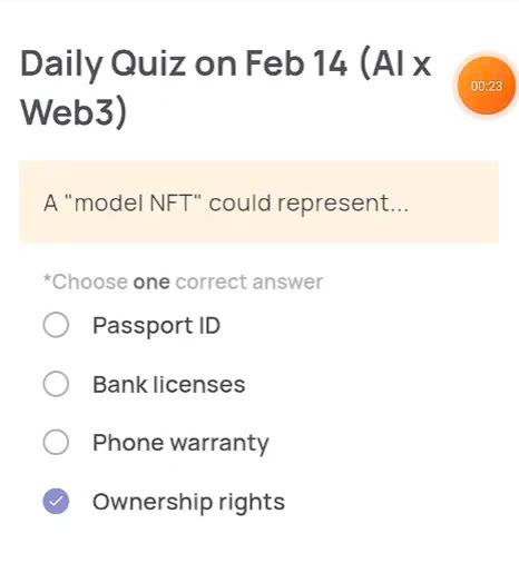 Xenea Wallet Daily Quiz Today’s Answer – February 14, 2026