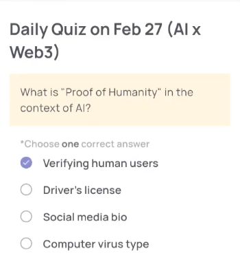 Xenea Wallet Daily Quiz Today’s Answer – February 27, 2026