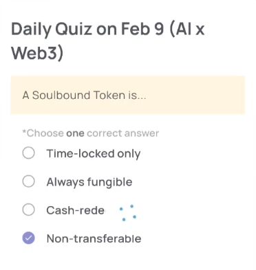 Xenea Wallet Daily Quiz Today’s Answer – February 9, 2026