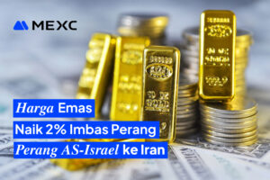Harga Emas Naik 2% Imbas Eskalasi AS-Israel vs Iran