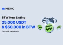 MEXC Lists Bitway (BTW) with $50,000 in BTW and 25,000 USDT Airdrop+ Rewards