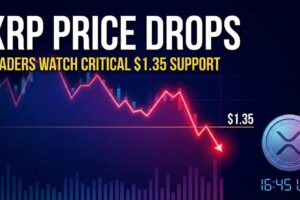 XRP Price Forecast: Token Slips as Traders Closely Watch Critical $1.35 Support