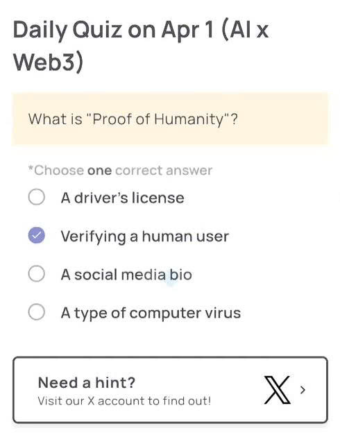 Xenea Wallet Daily Quiz Today’s Answer – April 1, 2026