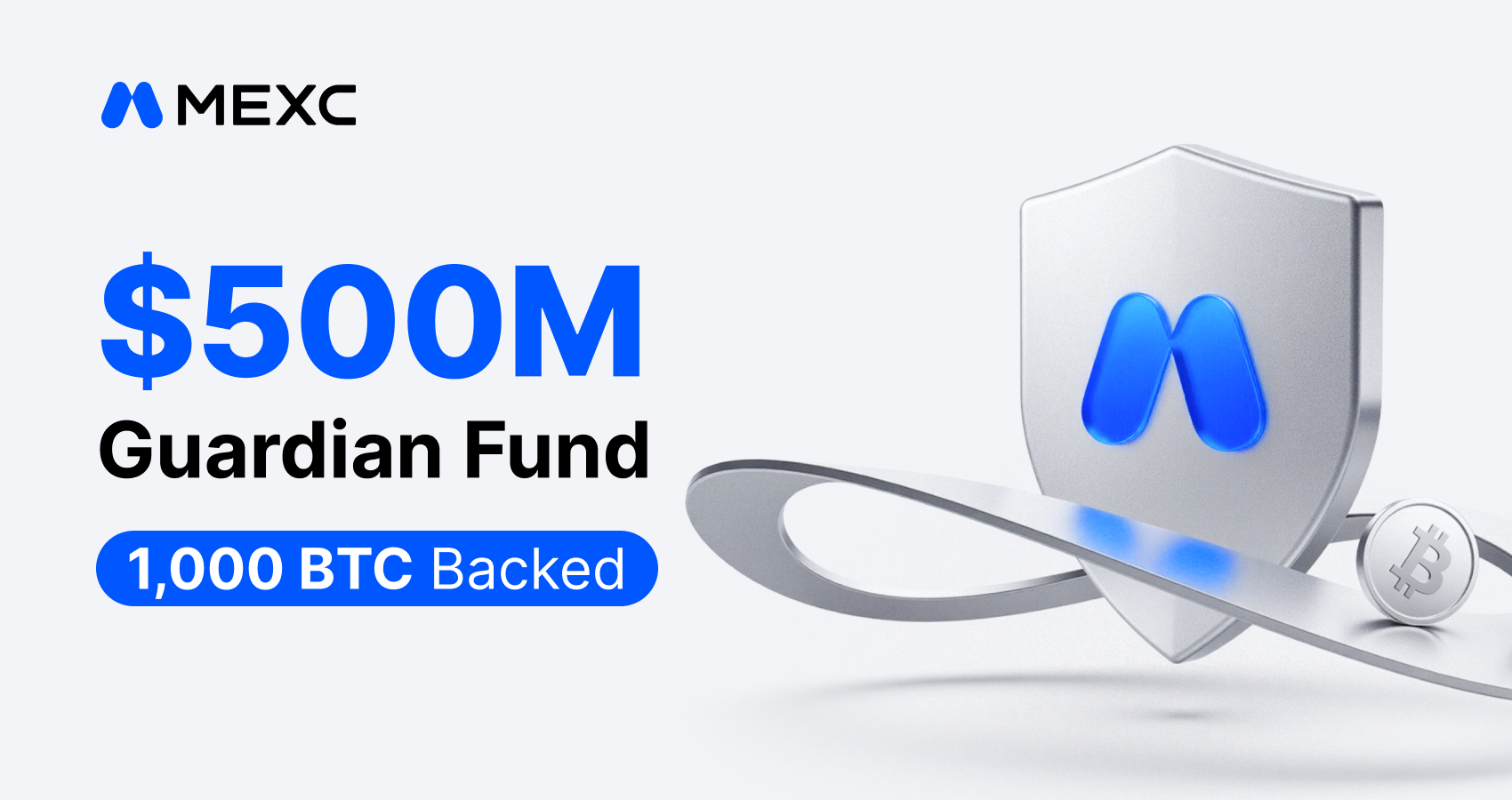 MEXC Commits to $500M Guardian Fund, Acquires 1,000 BTC